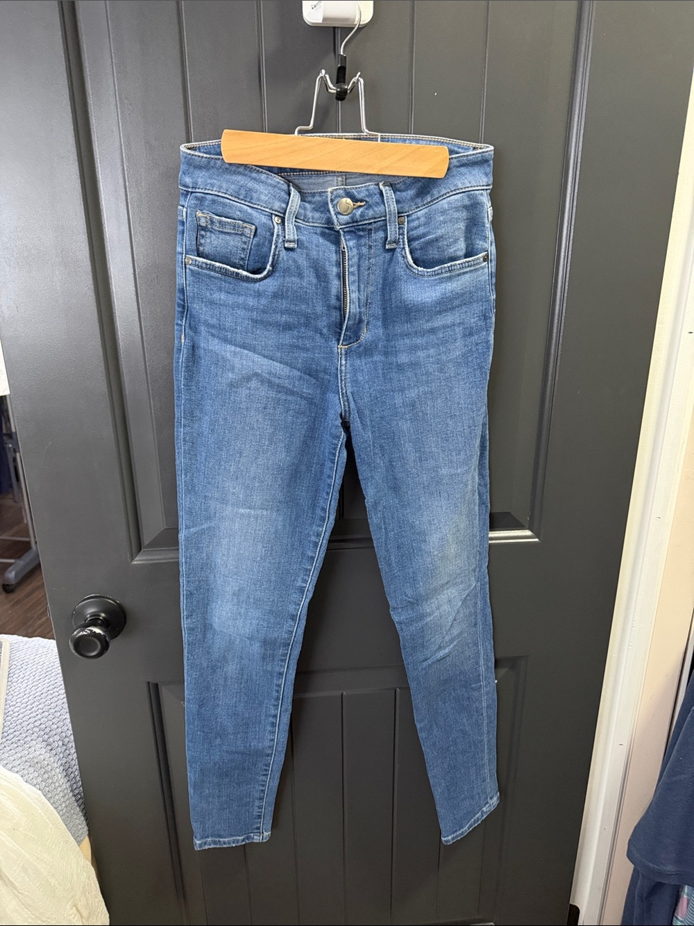 Joe's Jeans Mid-Blue High-Rise Skinny Jeans